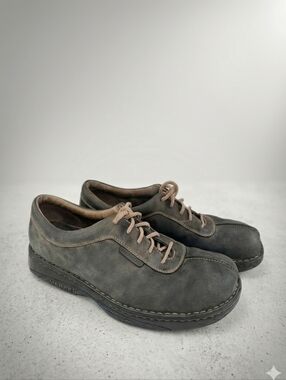 MERRILL World Summit Oxford Style Split Toe, Gray Suede, Mens 13